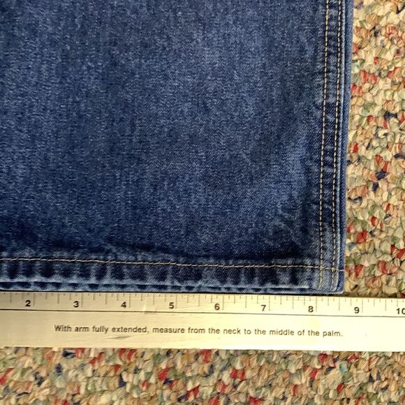 Carhartt Flame Resistant Blue Medium Wash Relaxed Fit Signature Jeans 30 X 32 - Picture 11 of 13